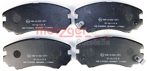 METZGER 1170262 Bremsbelagsatz, Scheibenbremse
